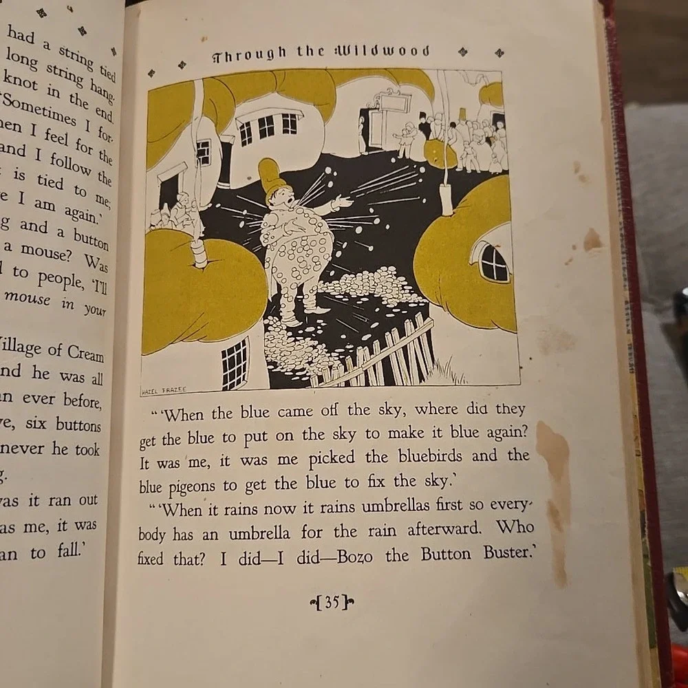 VTG 1946 Book Trails Through The‎ Wildwood Child Development Red Embossed HC USA